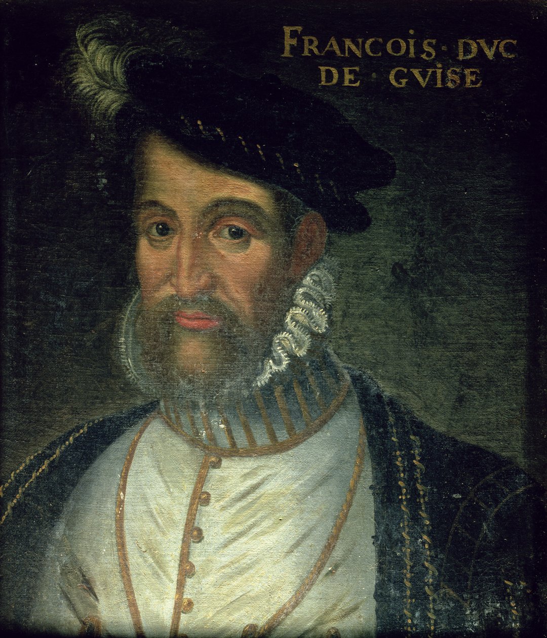 Porträtt av Francois, 2:e hertig Guise (1519-63) fransk soldat och statsman av Jean Laurent Mosnier