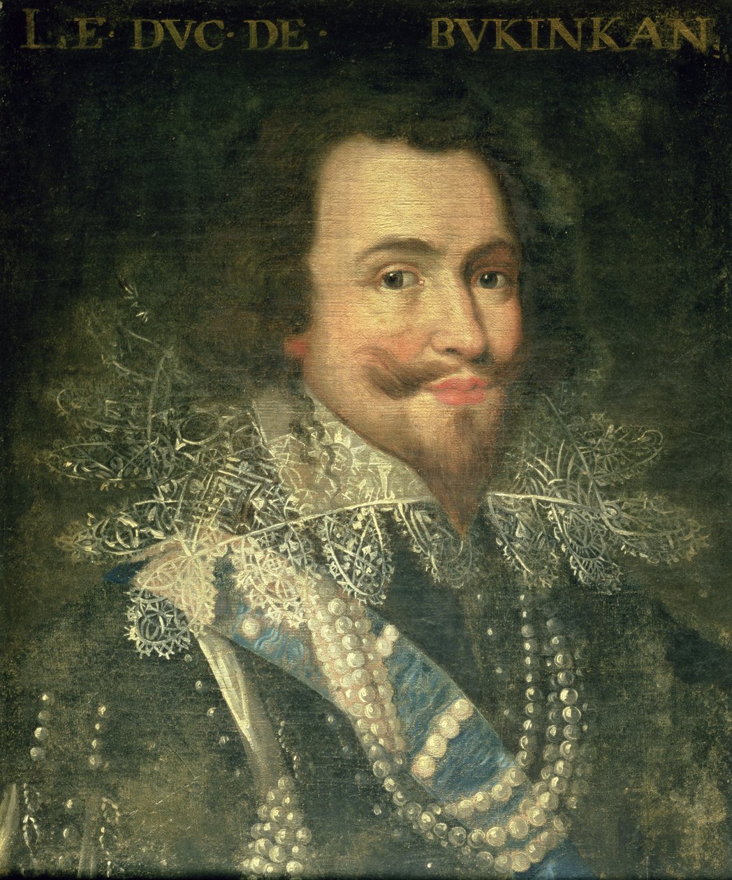 Porträtt av George Villiers, 1:a hertig av Buckingham (1592-1628) av Jean Laurent Mosnier
