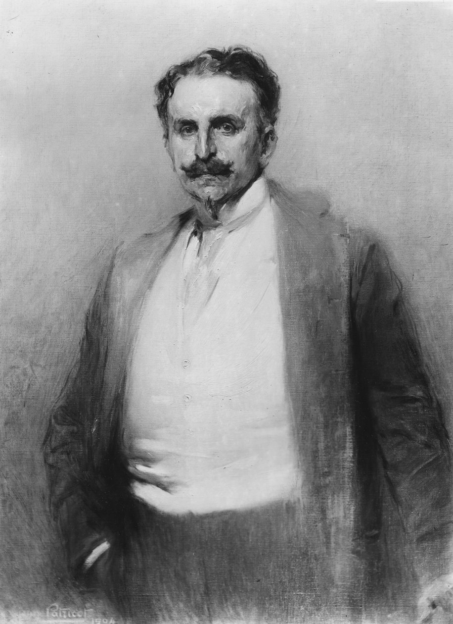 Gaston Deschamps olja på duk av Jean Patricot