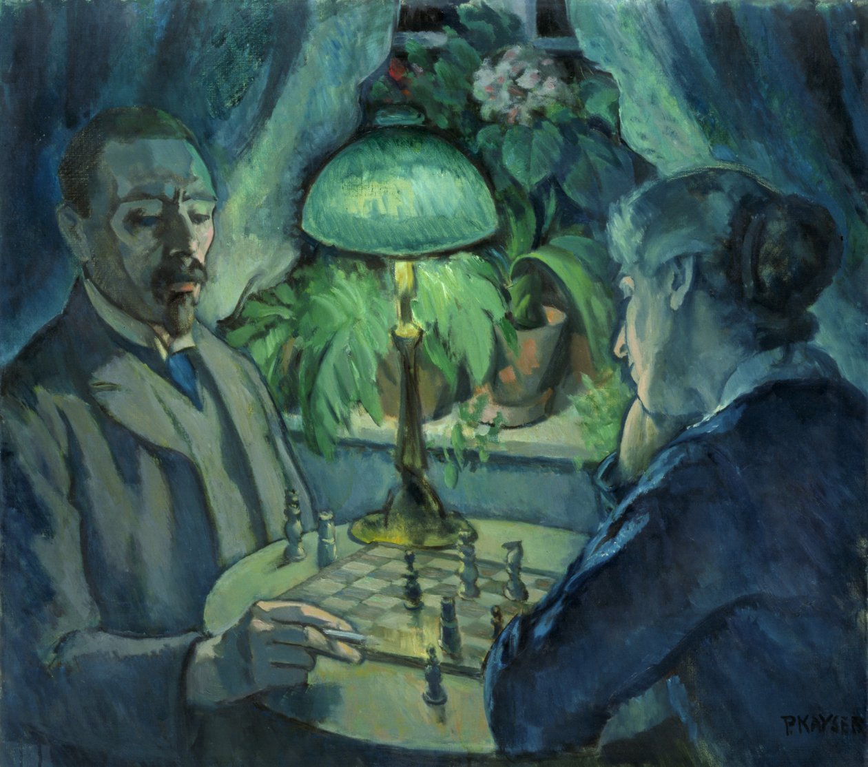 Schackspel, 1925 av Jean Paul Kayser