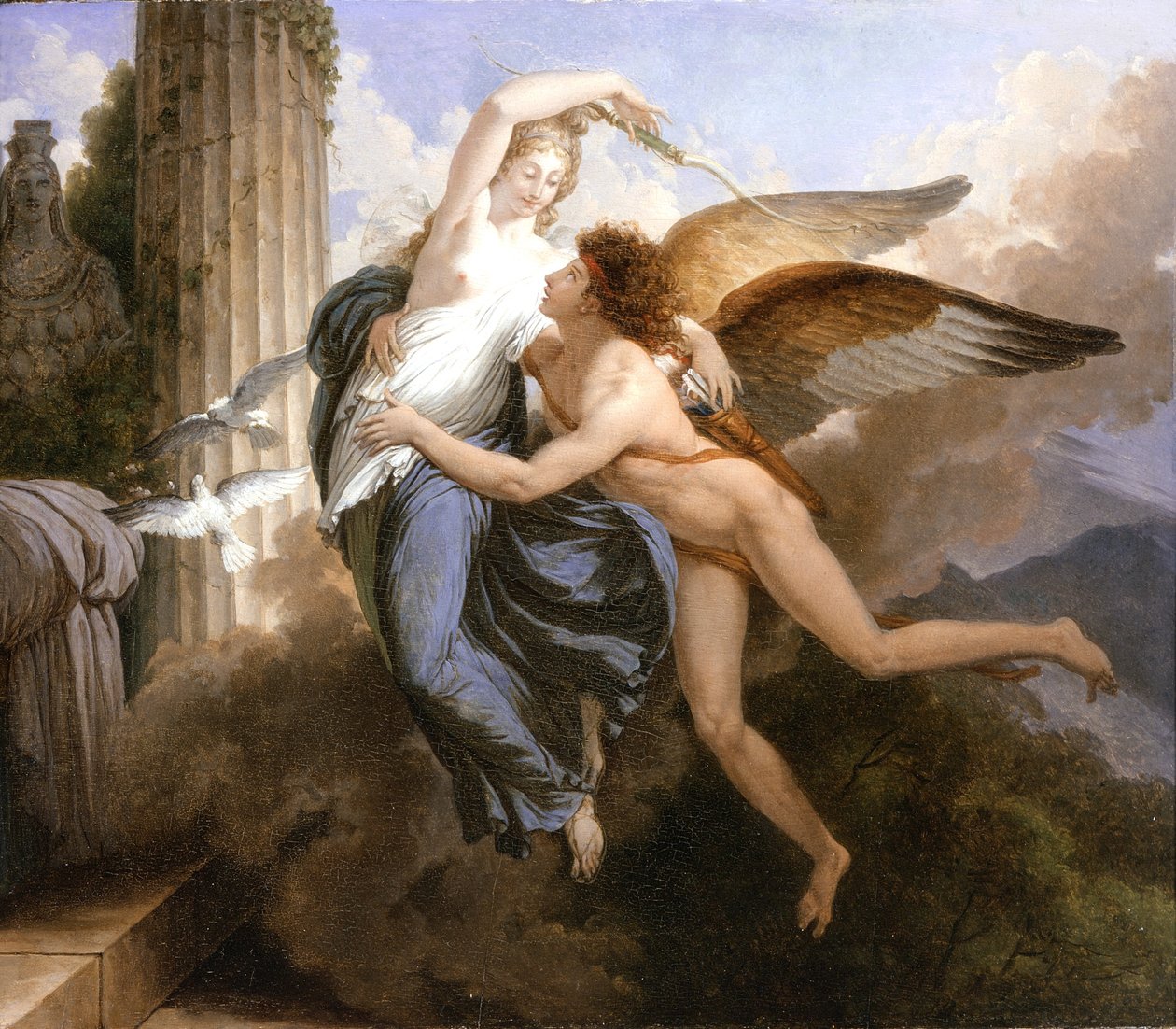 Återföreningen av Amor och Psyke, 1789-1792 av Jean Pierre Saint Ours