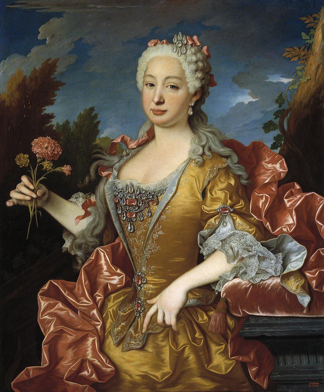 Porträtt av Barbara av Portugal (1711-1758) av Jean Ranc