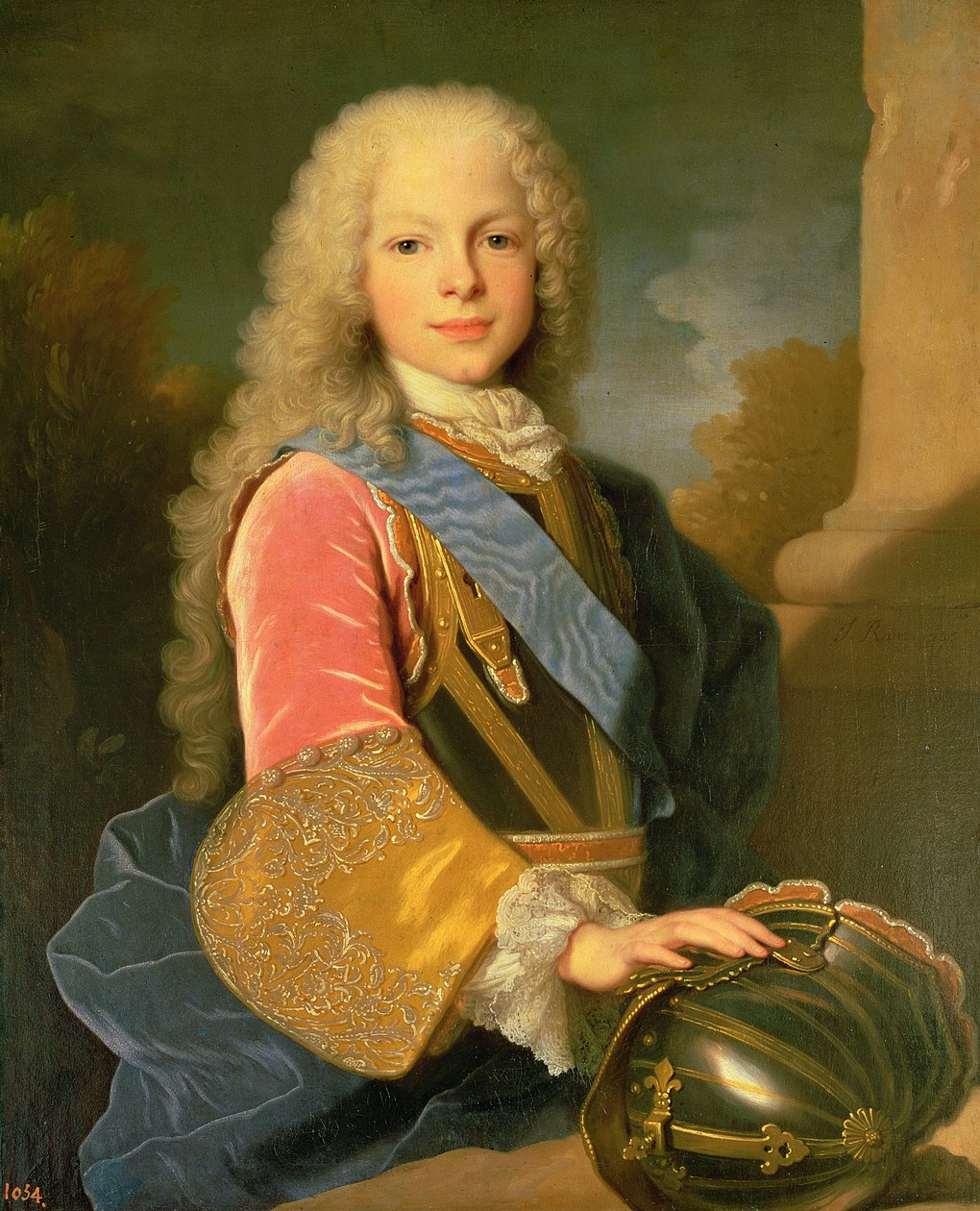 Porträtt av Ferdinand de Bourbon och Savojen (1713-59) Prins av Asturien, 1725 av Jean Ranc