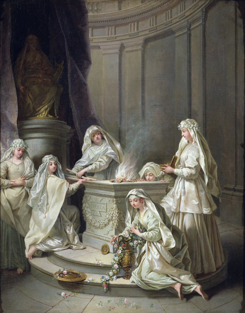 Vestala jungfrur, 1727 av Jean Raoux