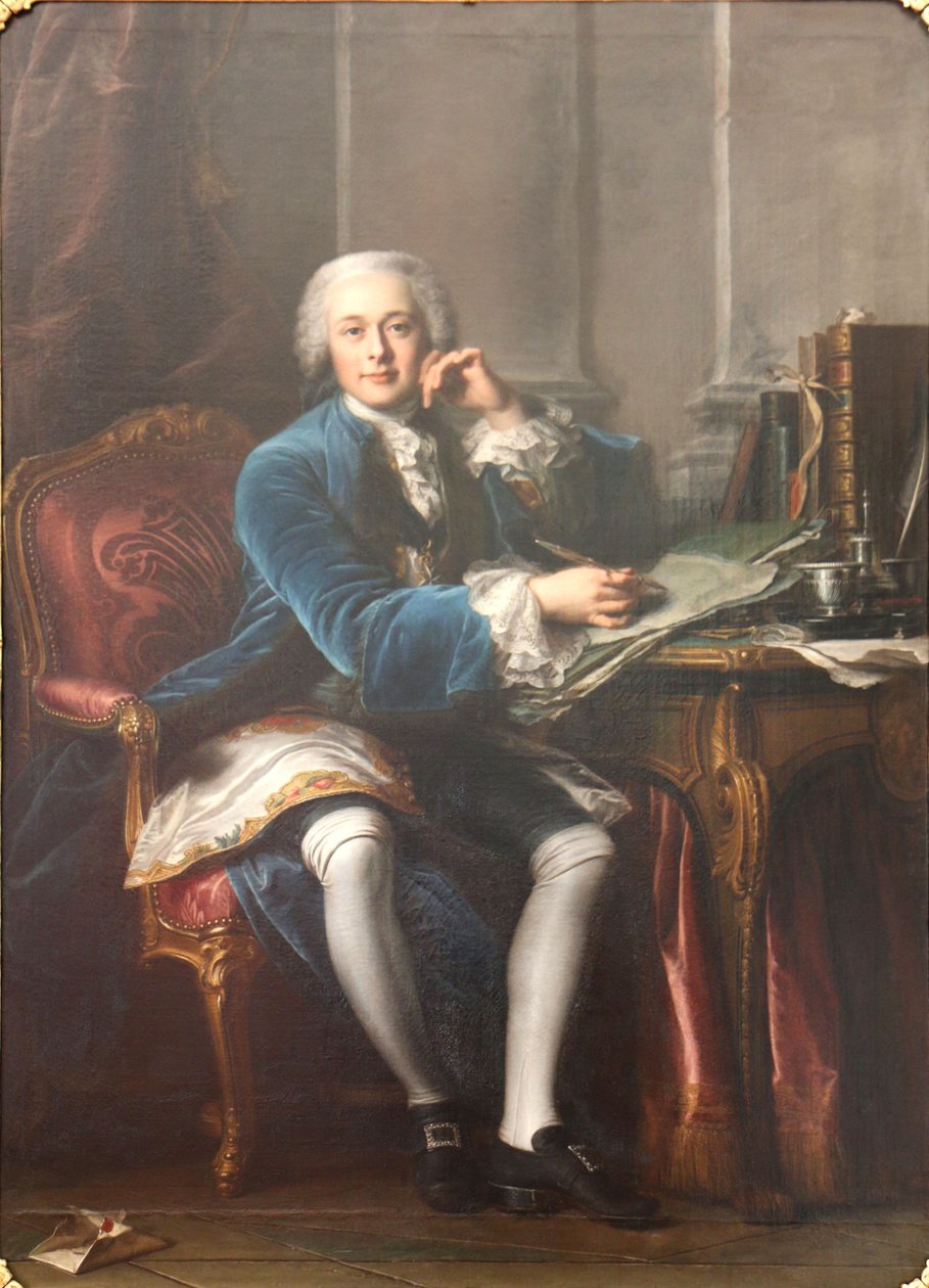 Porträtt av Joseph-François-Xavier de Seytres, markis de Caumont av Jean Valade