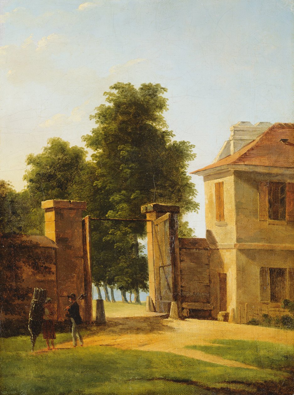 Ingång till parken vid Saint-Cloud, ca 1810-12 av Jean Victor Bertin