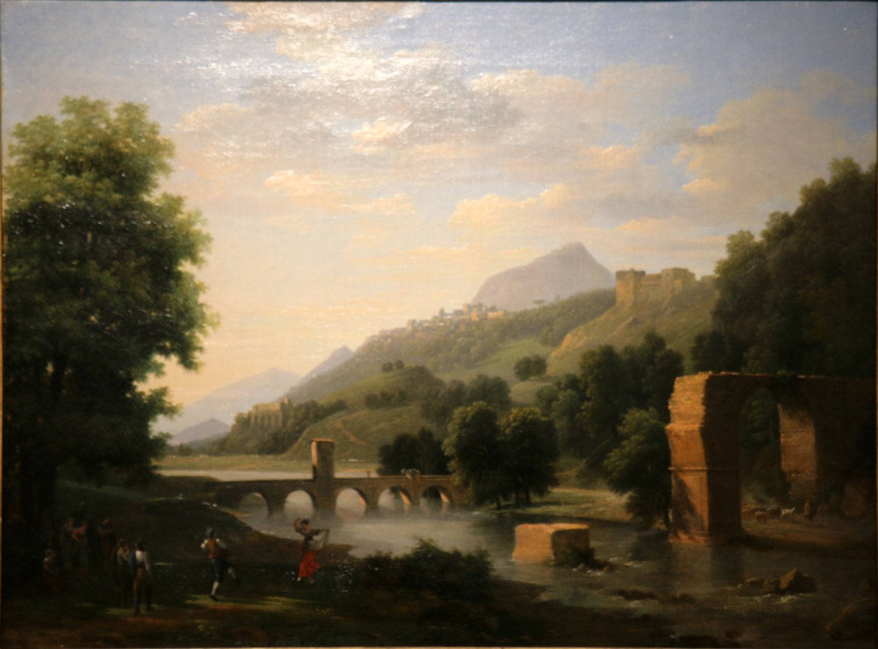 Italienskt landskap av Jean Victor Bertin