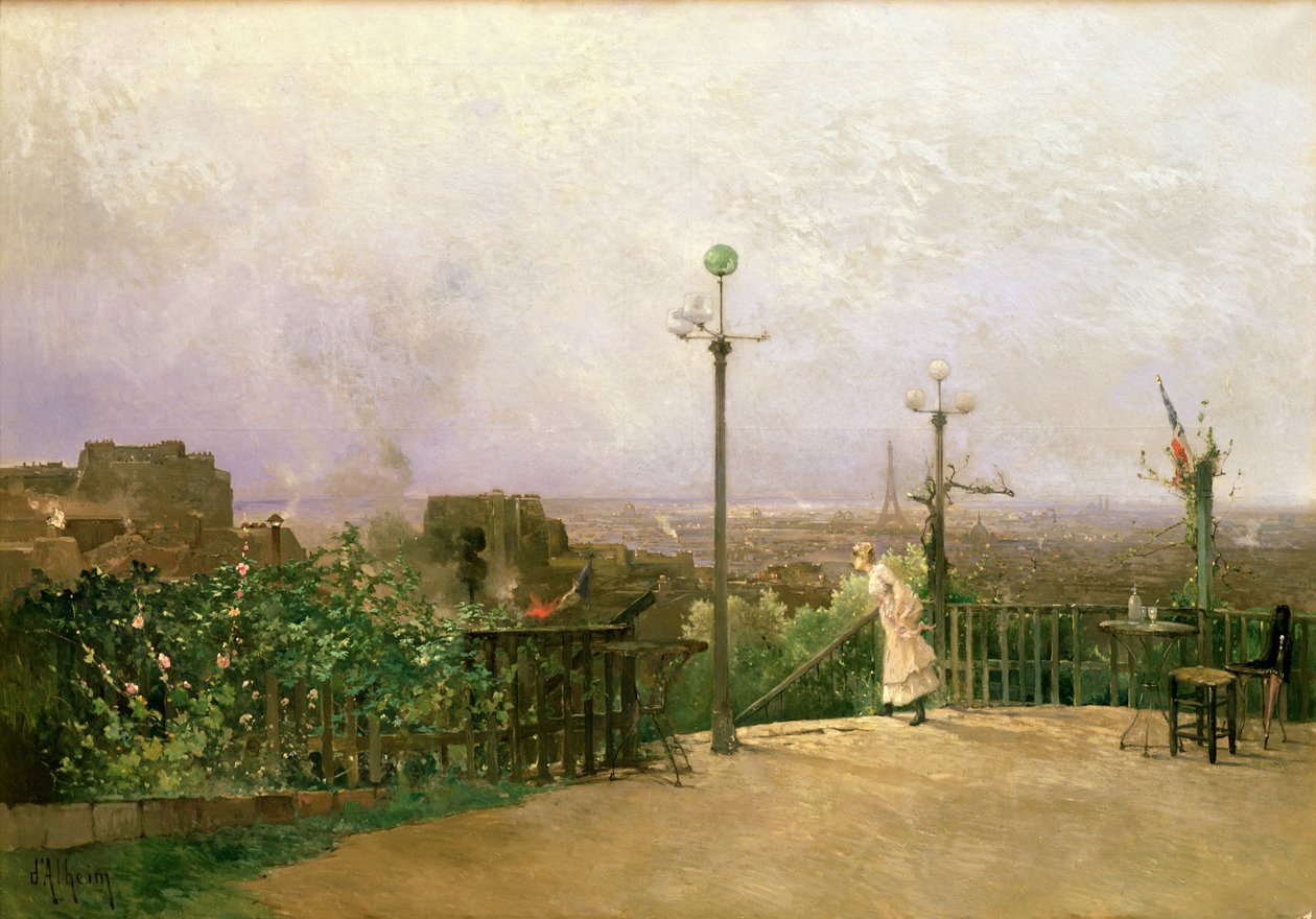 Paris sett från Montmartres höjder (se 164311, 164312 för detaljer) av Jean d
