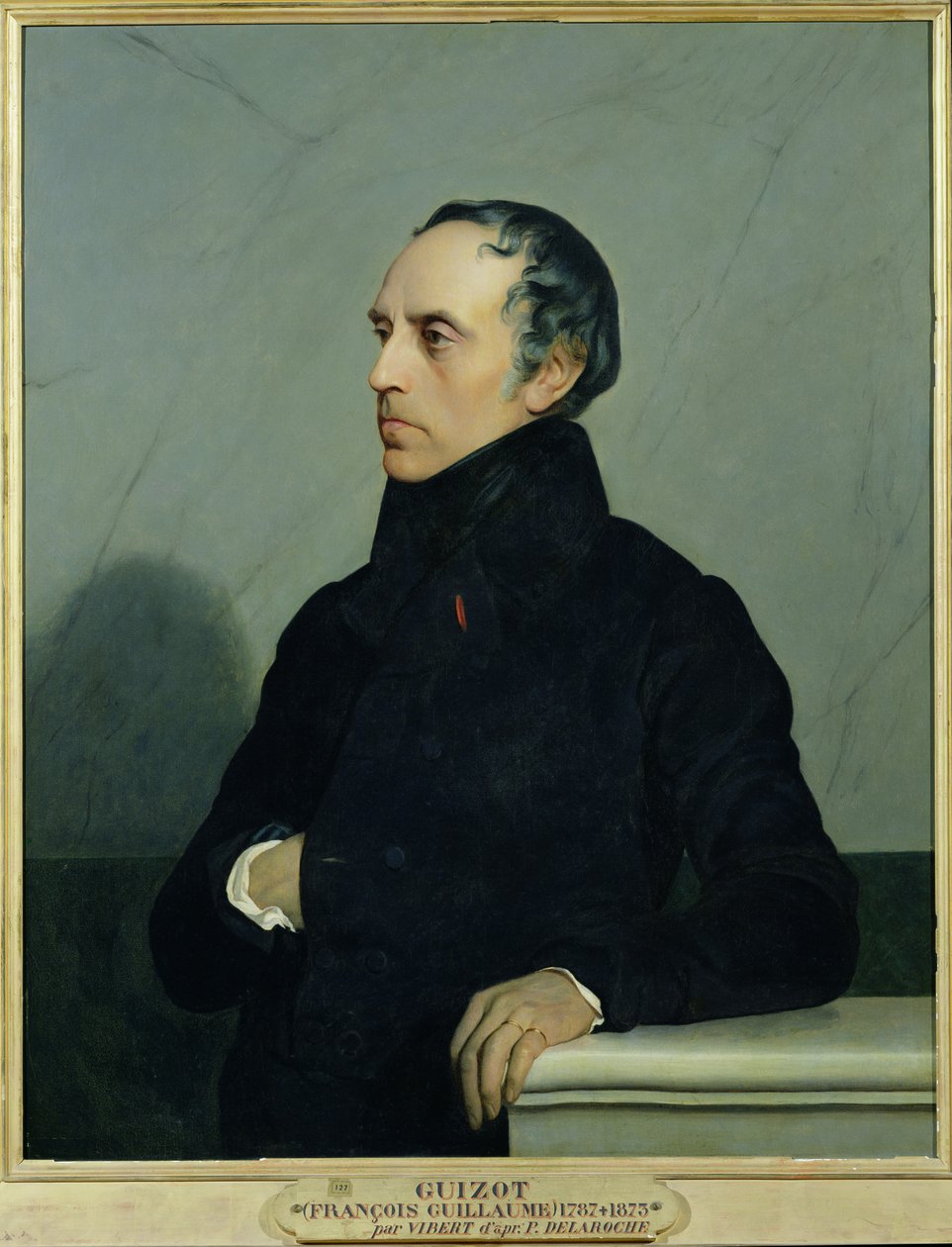 Francois Guizot (1787-1874) efter en målning av Paul Delaroche (1797-1856) c.1878 av Jehan Georges Vibert