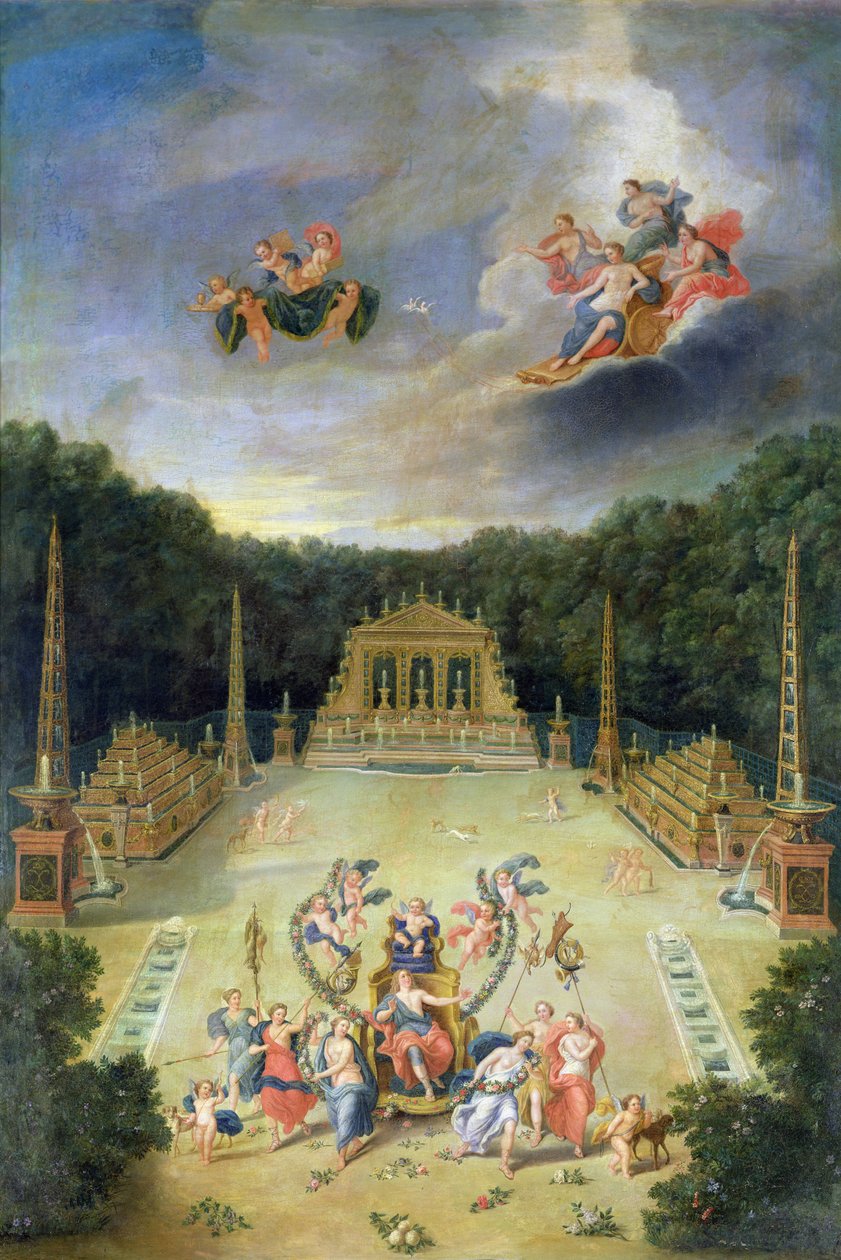 Versailles lundar. Triumfbågen av Jean the Younger Cotelle