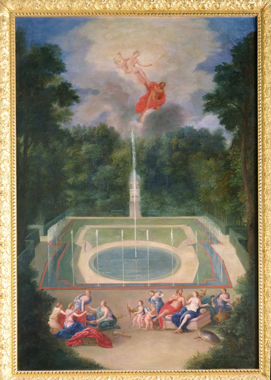 The Groves of Versailles med Mars och Venus före Apollo och Vulcan, 1688 av Jean the Younger Cotelle