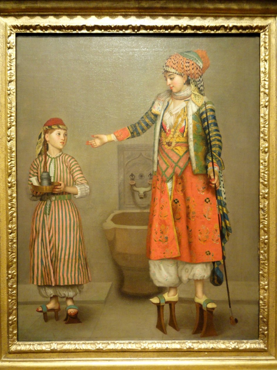A Frankish Woman and Her Servant av Jean Étienne Liotard