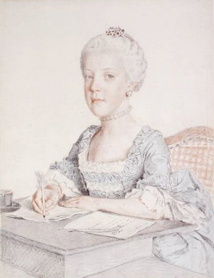 Portrait of Archduchess Johanna Gabriele  av Jean Étienne Liotard