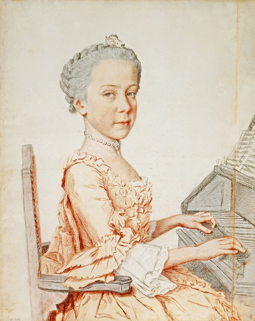 Portrait of Archduchess Maria Josepha of Austria  av Jean Étienne Liotard