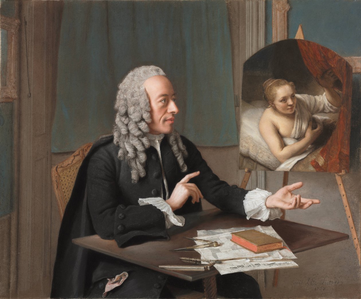Portrait of François Tronchin (1704-1798) av Jean Étienne Liotard