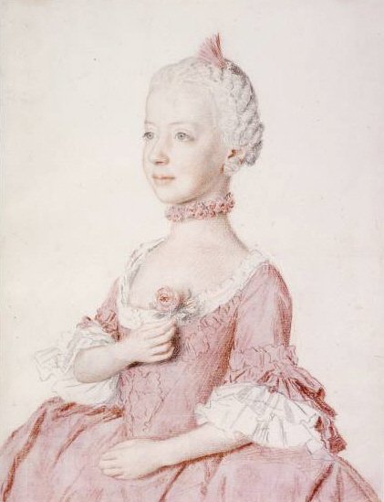 Portrait of Maria Carolina of Austria  av Jean Étienne Liotard