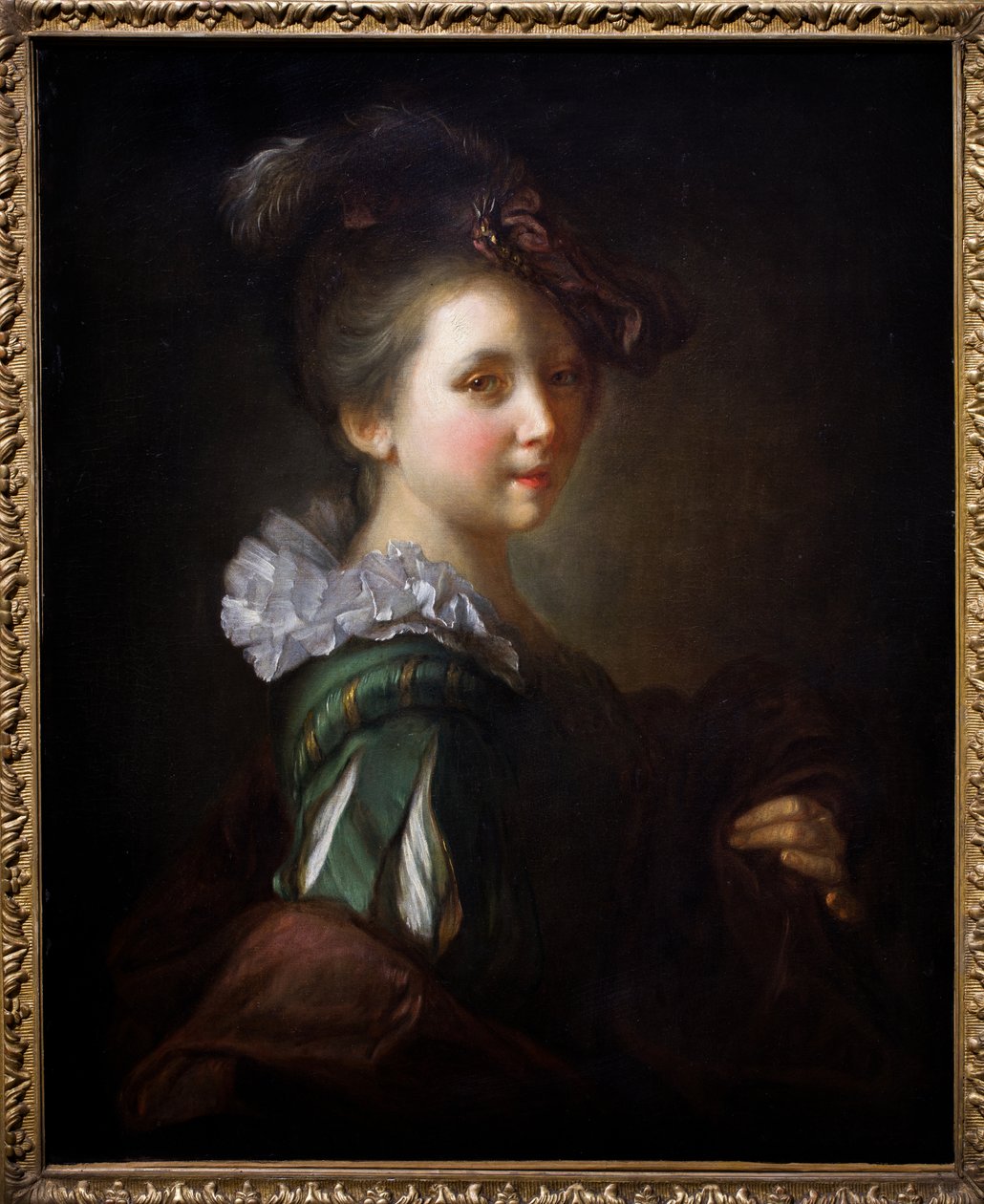 Studie av en ung flicka av Jean-Alexis Grimou