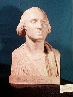 Byst av George Washington (1732-99) ca 1785 (marmor) av Jean Antoine Houdon