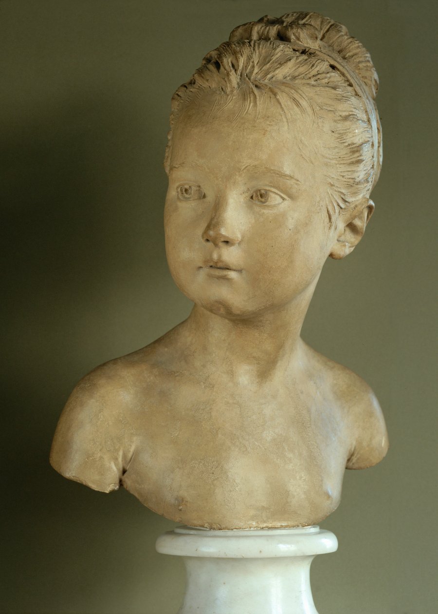 Louise Brongniart, dotter till arkitekten Alexandre-Theodore Brongniart ... av Jean-Antoine Houdon