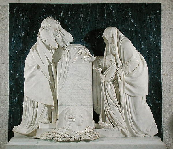 Monument för hjärtat av Victor Charpentier (1732-76) Comte d