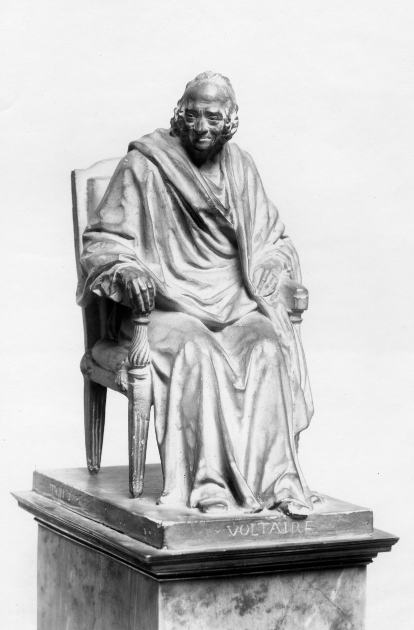 Sittande figur av Voltaire av Jean-Antoine Houdon