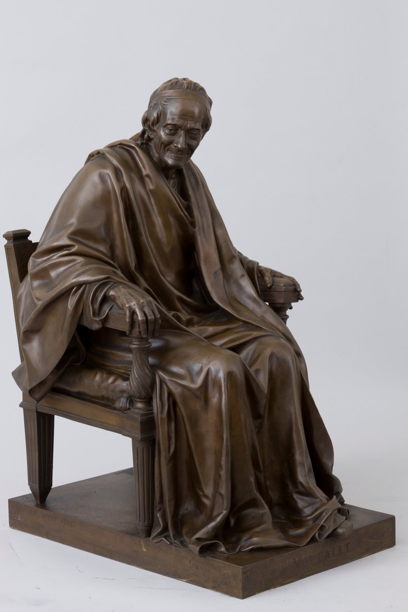 Sittande Voltaire (François-Marie Arouet 1694-1778) av Jean-Antoine Houdon