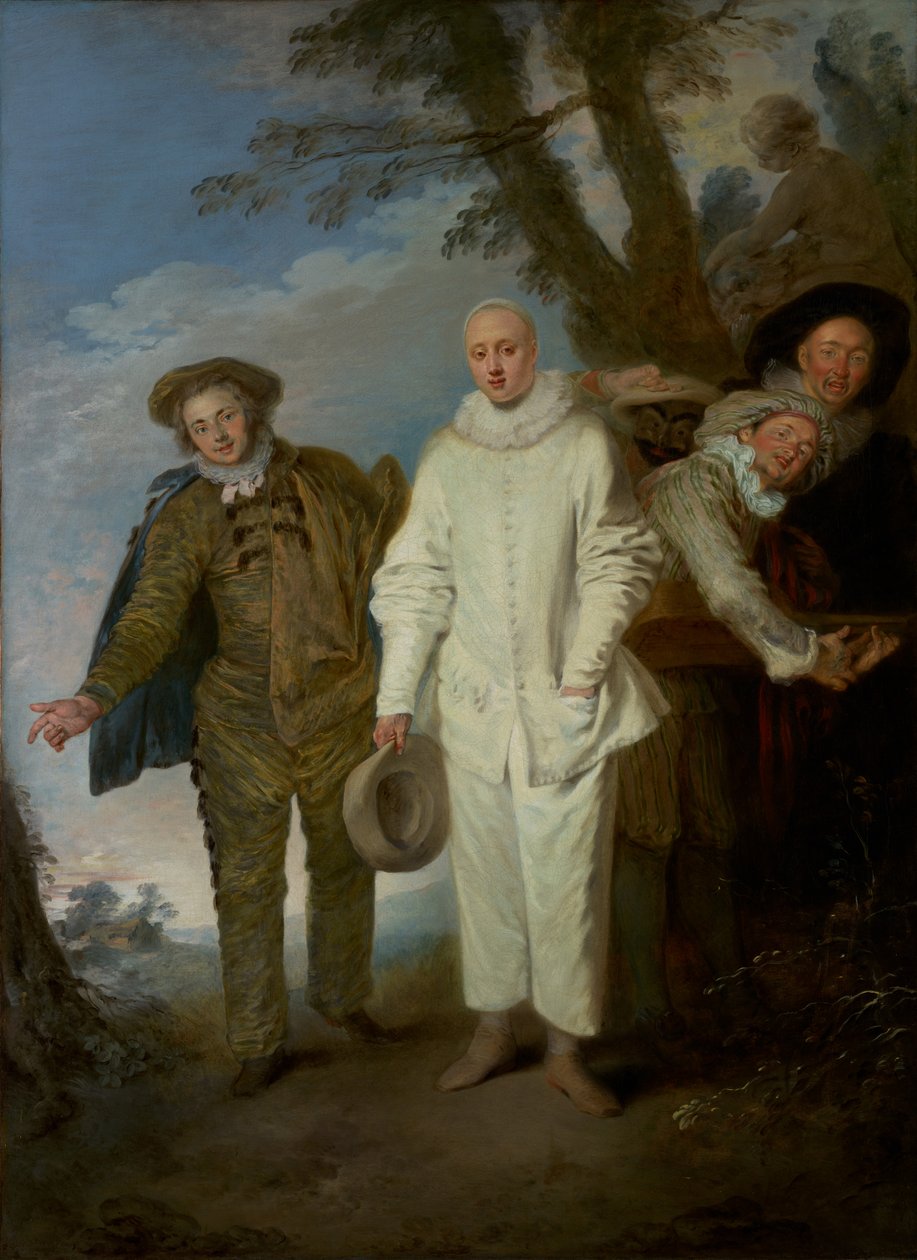 De italienska komedianterna av Jean-Antoine Watteau
