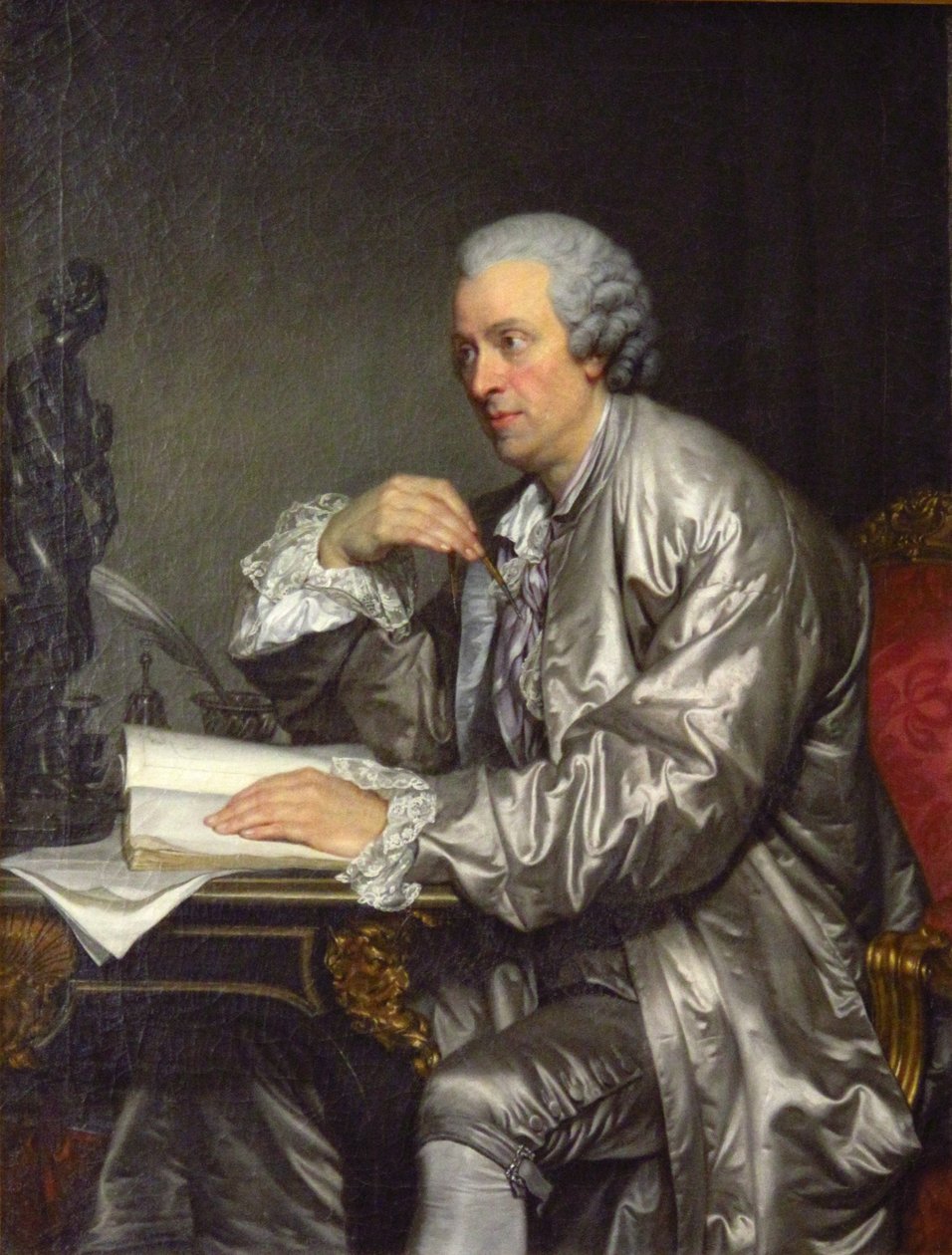 Portrait of Claude Henri Watelet av Jean Baptiste Greuze
