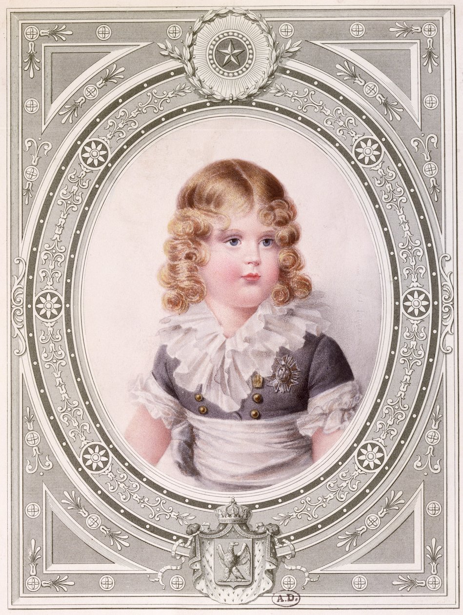 Porträtt av kungen av Rom, Napoleon II (1811-32) c.1815 av Jean Baptiste Isabey