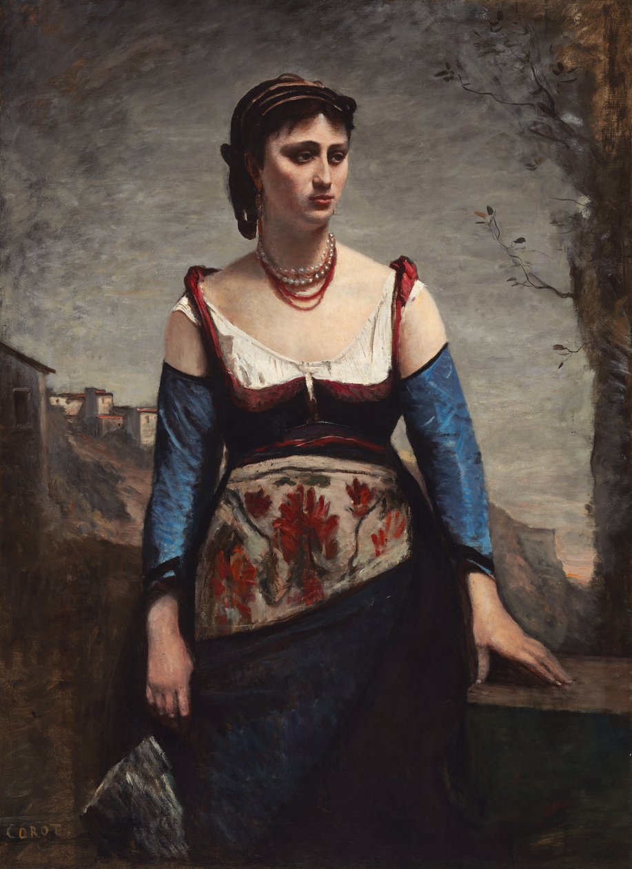 Agostina, italienaren av Jean Baptiste Camille Corot