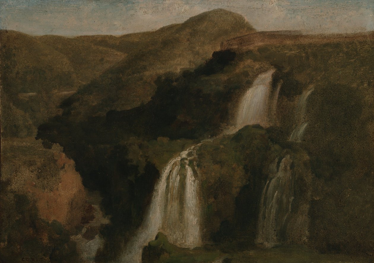Tivolis vattenfall av Jean-Baptiste-Camille Corot