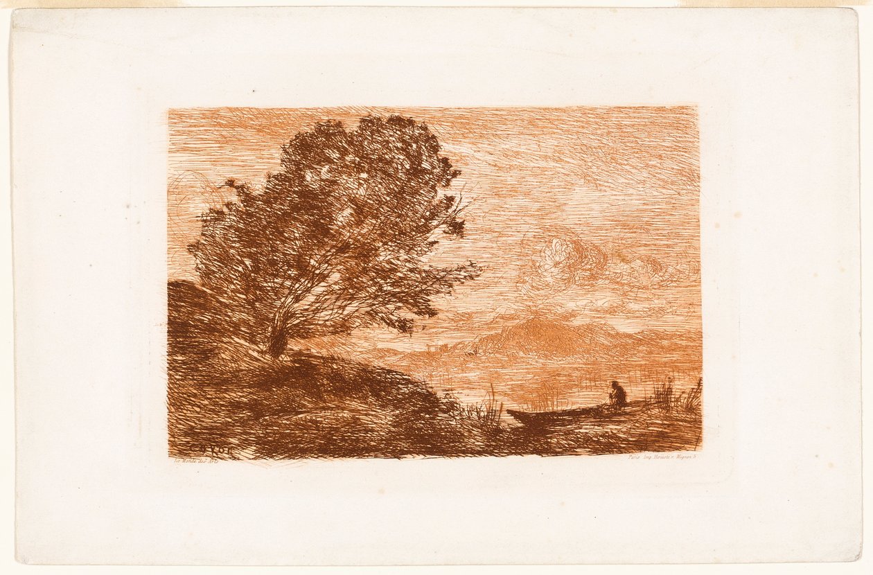 Sjön i Tyrolen av Jean-Baptiste-Camille Corot