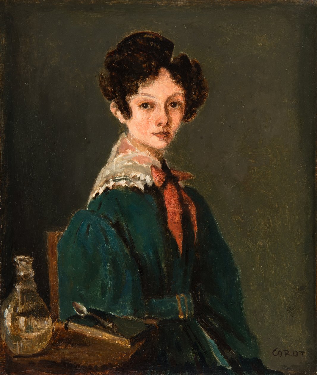 Mme Lemaistre, född Blanche Sennegon, brorsdotter till Corot (Mme Lemaistre, född Blanche Sennegon, brorsdotter till Corot) av Jean-Baptiste-Camille Corot