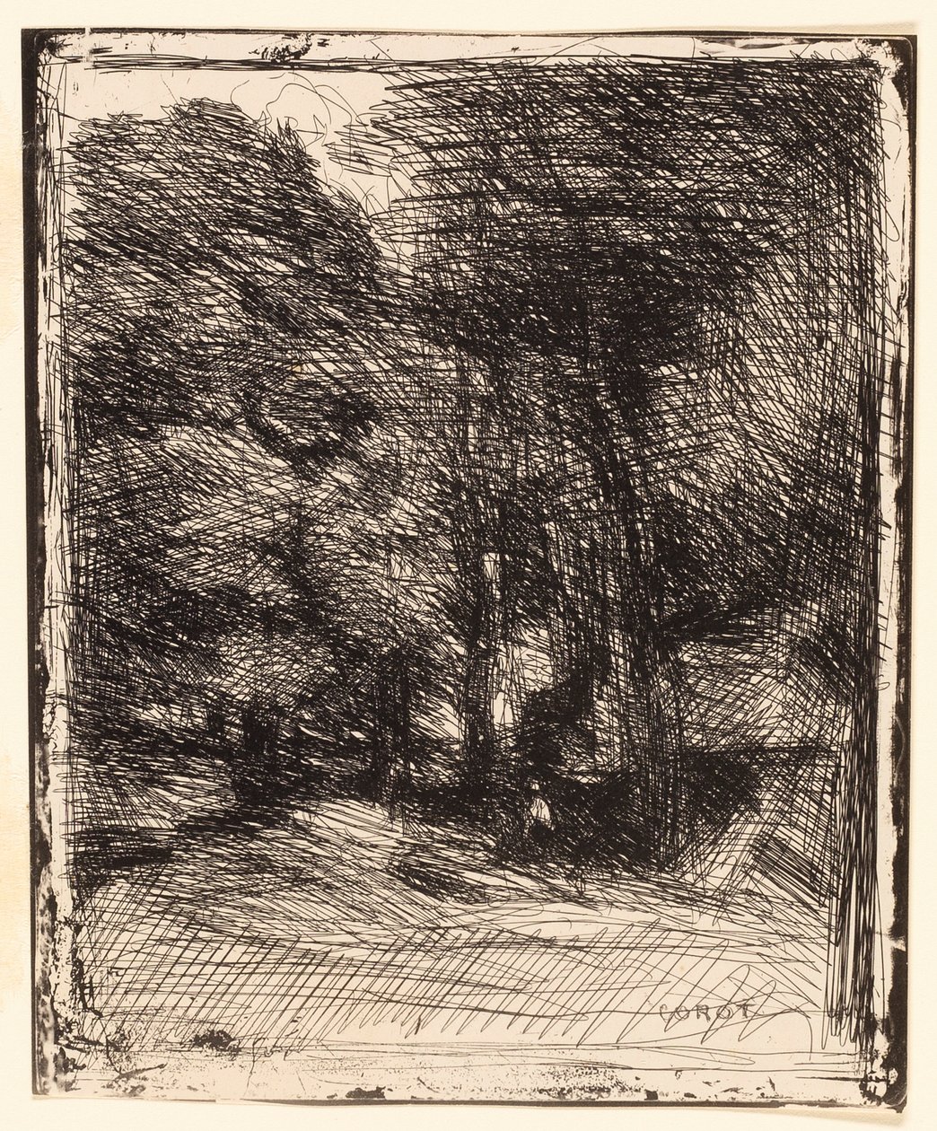 Souvenir av Bas-Bréau av Jean-Baptiste-Camille Corot