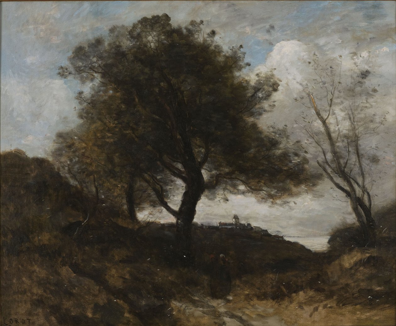 Minne från Normandie av Jean-Baptiste-Camille Corot