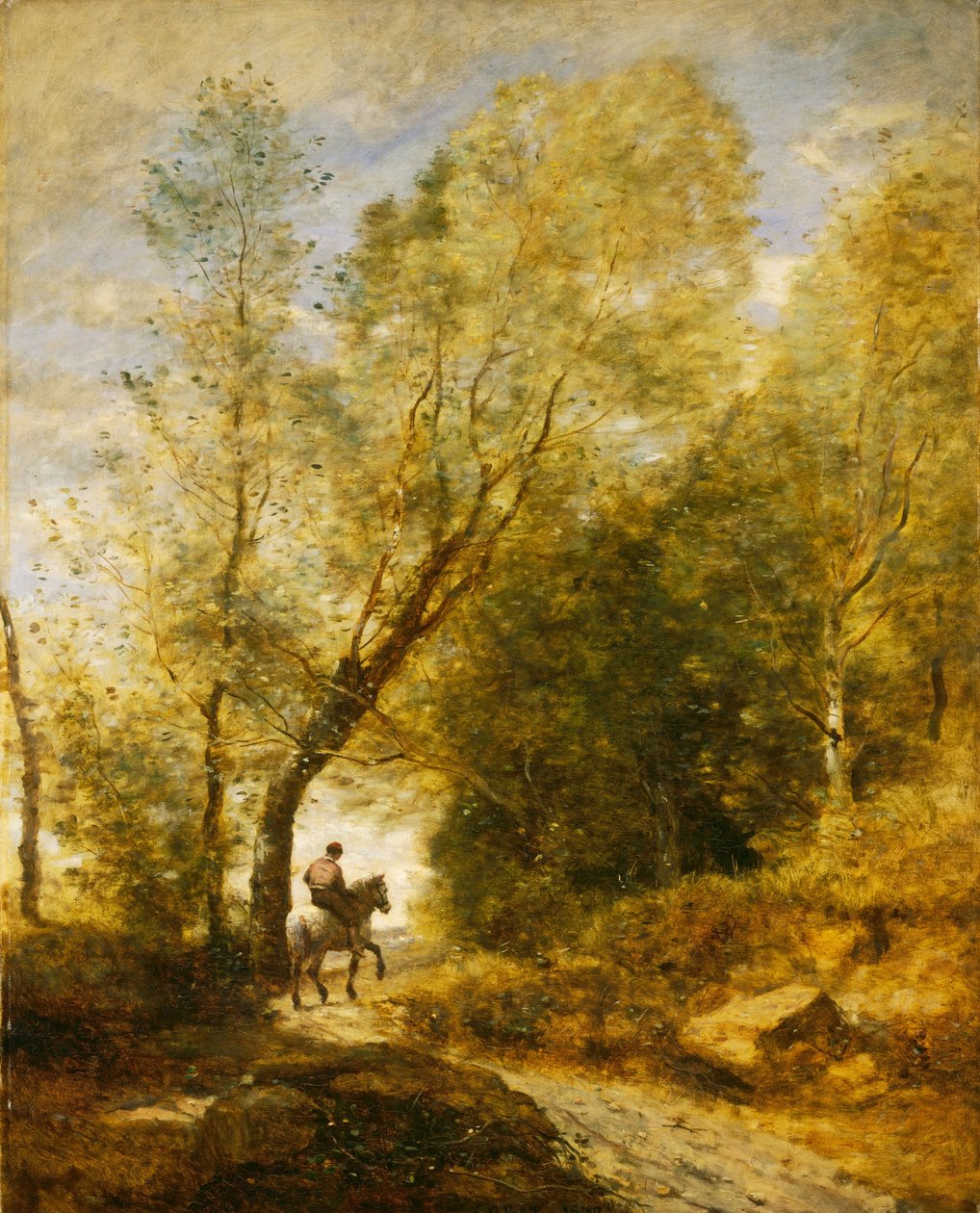 Skogen i Coubron av Jean-Baptiste-Camille Corot