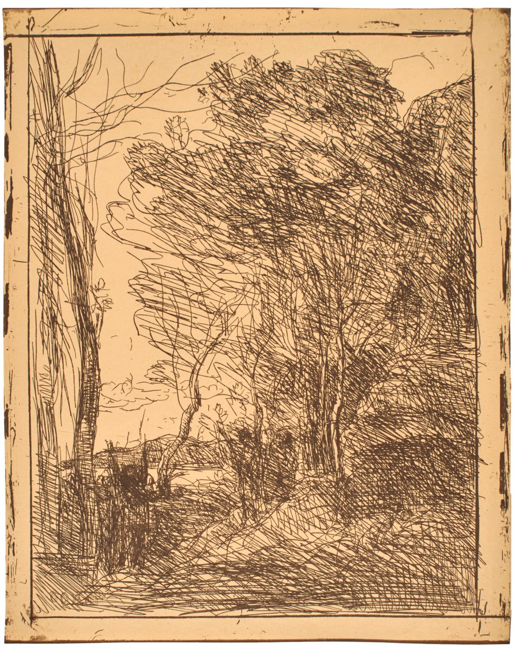 Die gallische Runde (La Ronde Gauloise) av Jean-Baptiste-Camille Corot