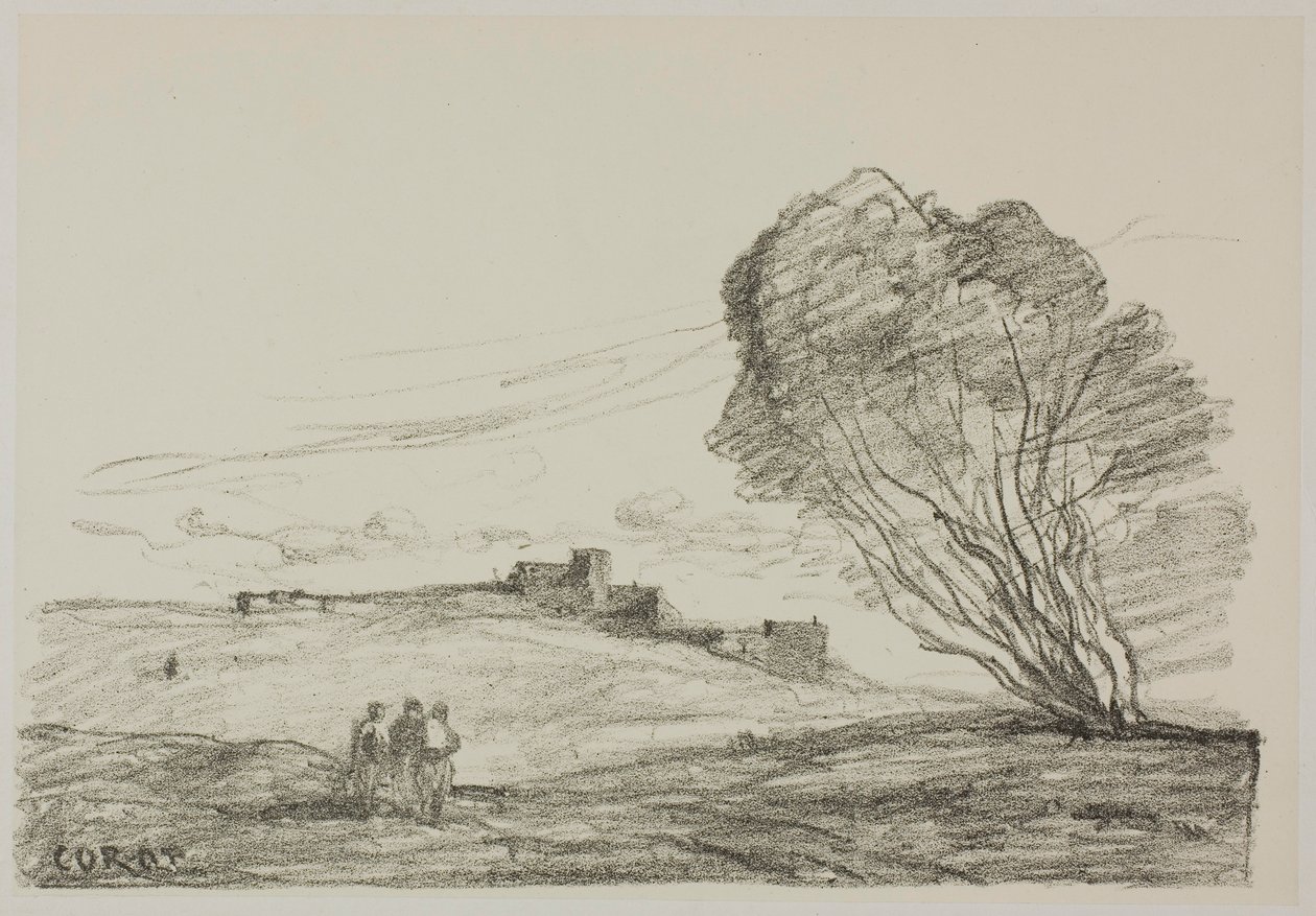 Det isolerade fortet av Jean-Baptiste-Camille Corot