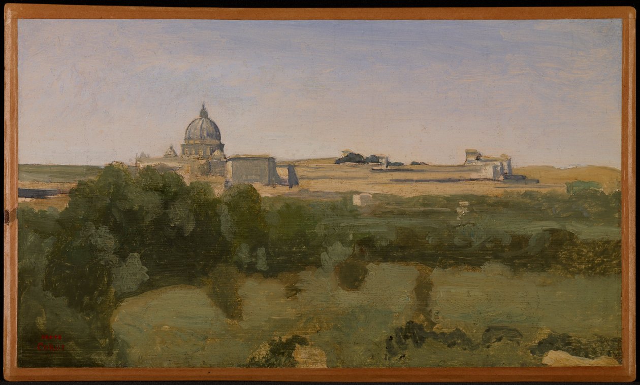 Utsikt över Rom från Monte Pincio av Jean-Baptiste-Camille Corot