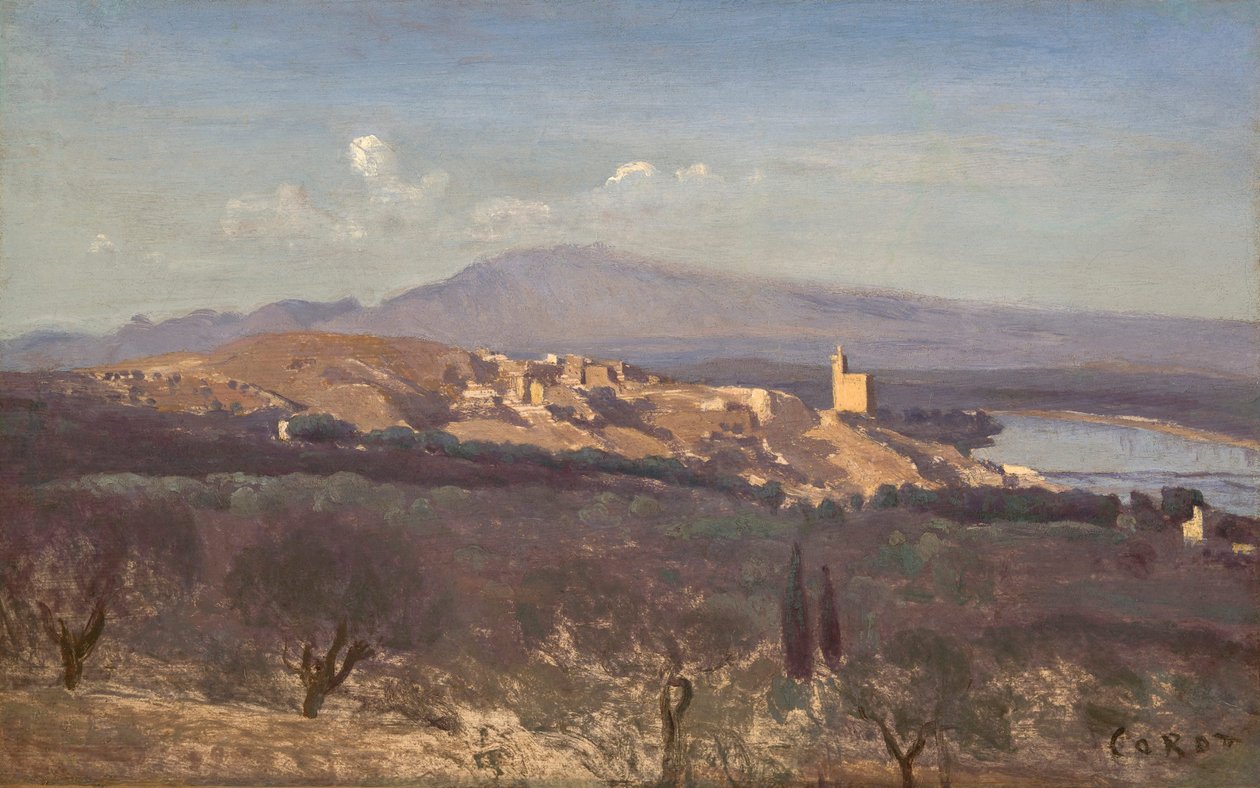 Villeneuve-les-Avignon av Jean-Baptiste-Camille Corot