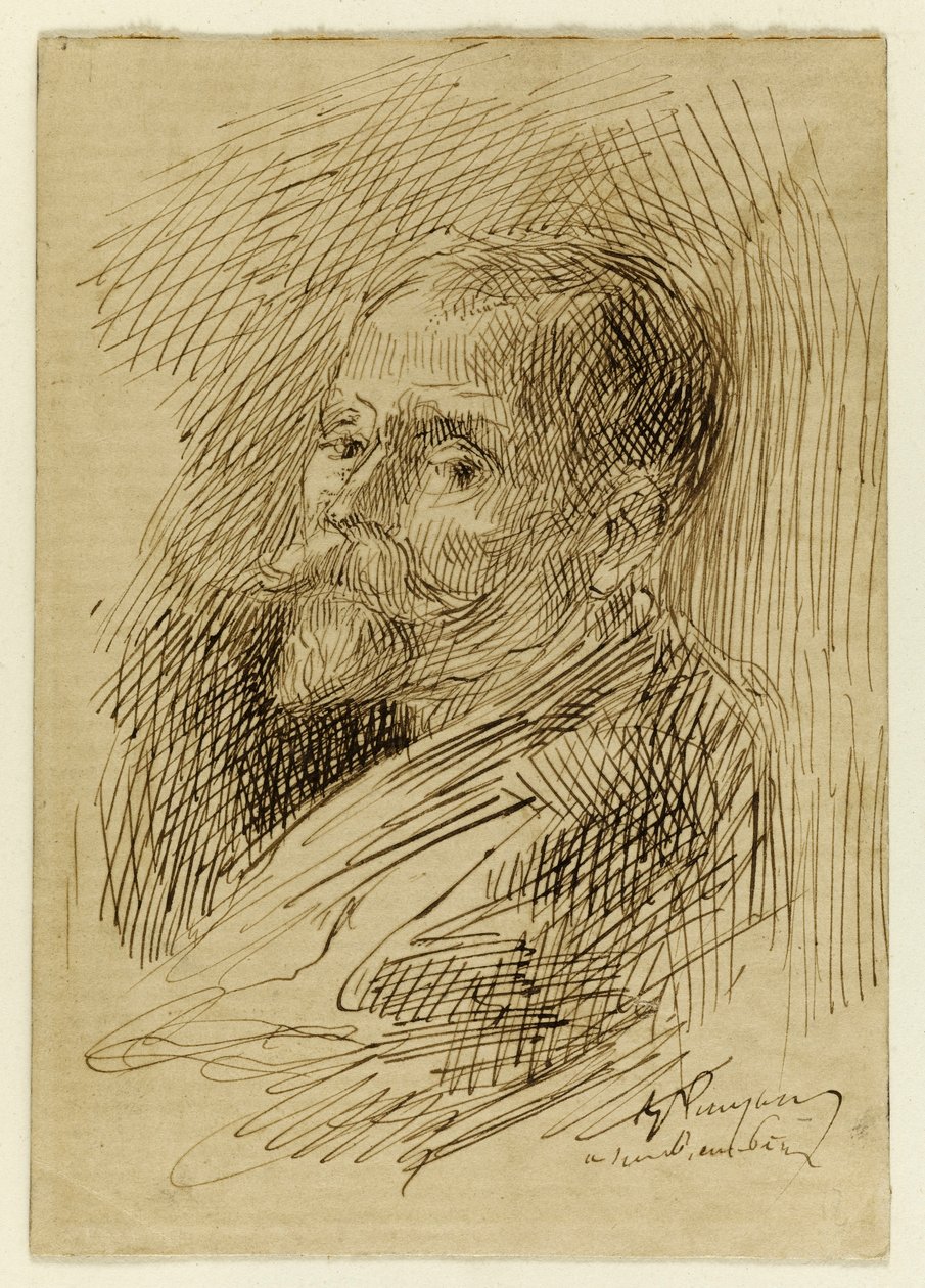 Porträtt av general de Montfort (s. 6 i albumet) av Jean-Baptiste Carpeaux