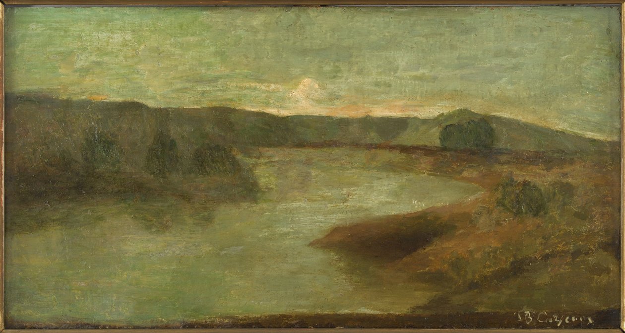 Flod, Italien, mellan 1856 och 1862 (olja) av Jean Baptiste Carpeaux