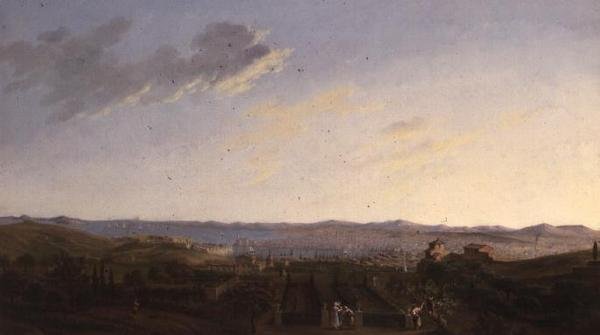 Marseille (olja på duk) av Jean Baptiste Coste