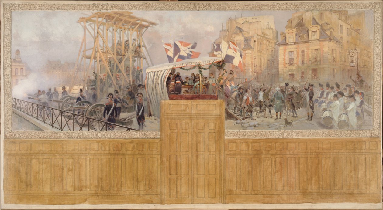 Frivilliga mönstringar 1792, mellan 1901 och 1902 (olja på duk) av Jean Baptiste Edouard Detaille