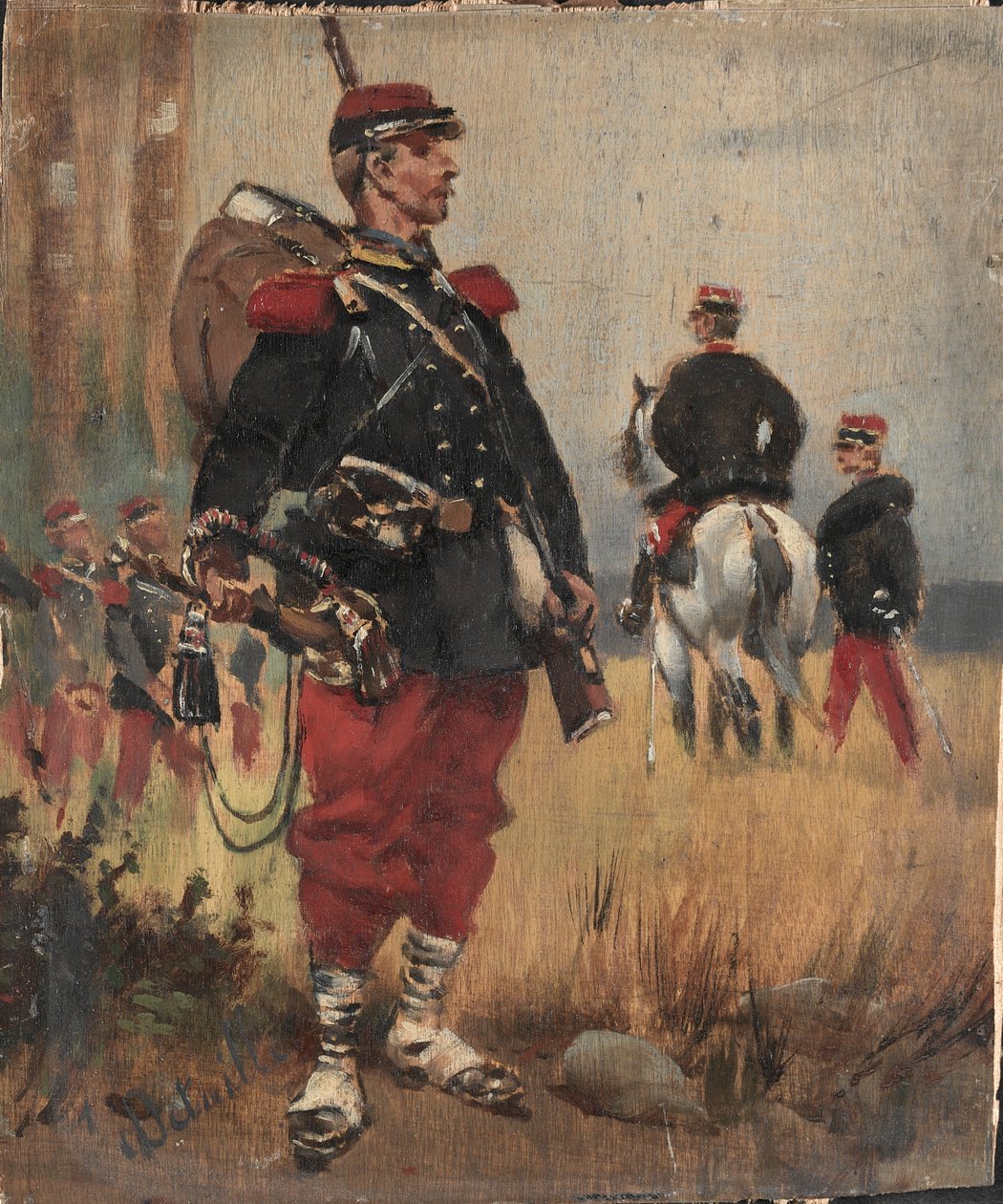 Soldater, ca 1892 (olja på pannå) av Jean-Baptiste Edouard Detaille