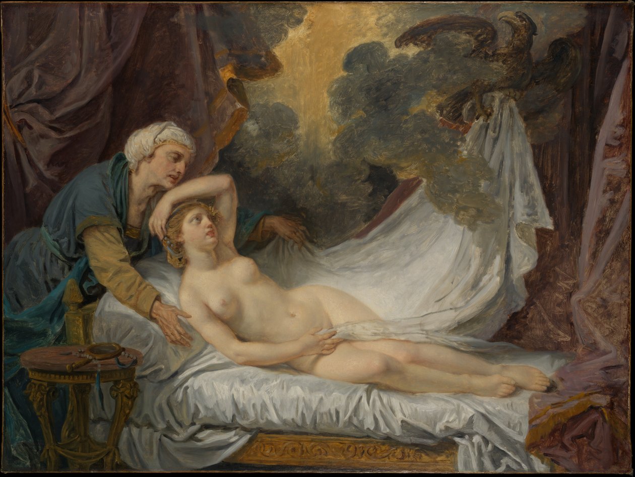 Jupiter besöker Aegina av Jean-Baptiste Greuze