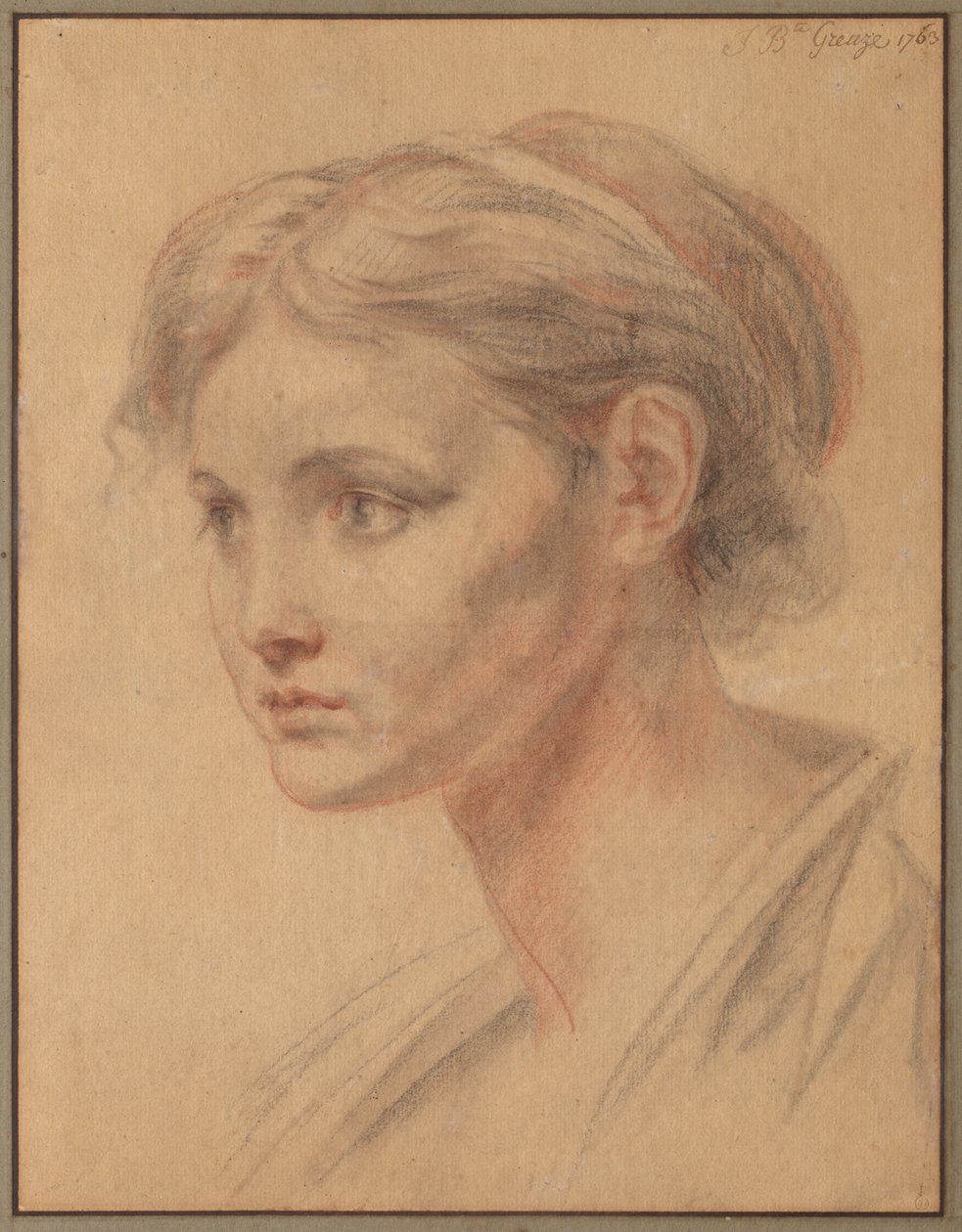 Chef för en flicka av Jean-Baptiste Greuze