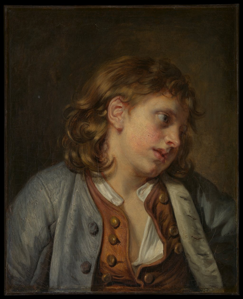 Huvud av en ung pojke av Jean-Baptiste Greuze