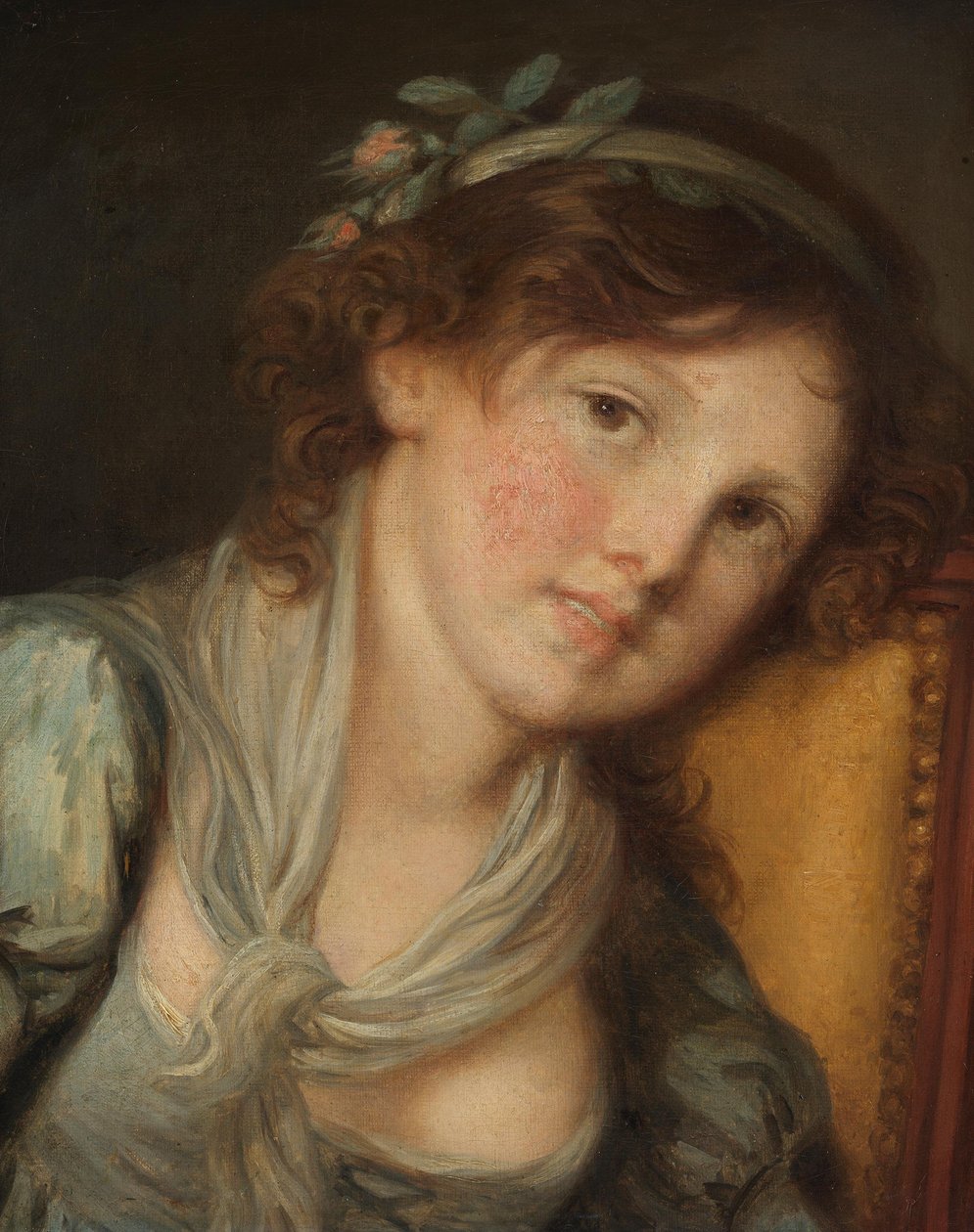 Ung flicka av Jean-Baptiste Greuze