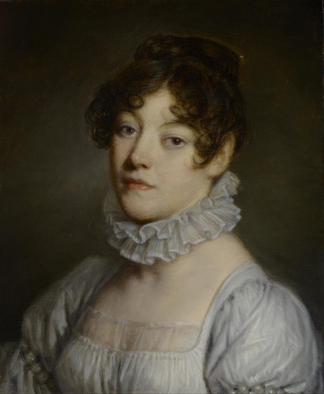 Porträtt av en ung kvinna av Jean-Baptiste Greuze